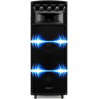 Pyle Luidspreker Draagbare Speakers PA Luidsprekersysteem Outdoor Stereo Geluidssysteem Dubbele Woofers Piezo Tweeters 1600 Watt Pyle Luidspreker Draagbare Speakers PA Luidsprekersysteem Outdoor Stereo Geluidssysteem Dubbele Woofers Piezo Tweeters 1600 Watt