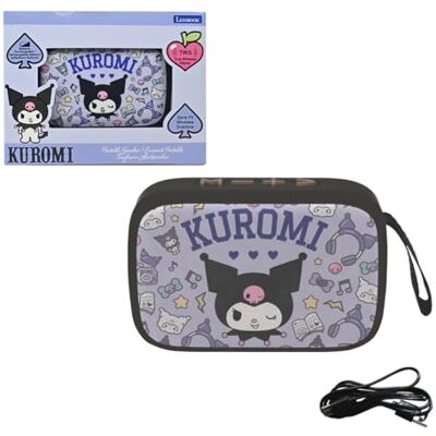Lexibook , Kuromi, Draagbare Bluetooth luidspreker, Paars, BT018HK1LXB Draagbare luidspreker met stoffen afwerking, siliconen bescherming, eenvoudige bediening, stereokoppeling en handsfree bellen Lexibook , Kuromi, Draagbare Bluetooth luidspreker, Paars, BT018HK1LXB Draagbare luidspreker met stoffen afwerking, siliconen bescherming, eenvoudige bediening, stereokoppeling en handsfree bellen