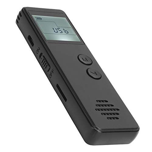 fasient1 Digitale spraakrecorder MP3-speler met condensatormicrofoon, draagbare audiorecorder Geluidsrecorder MP3-dictafoon voor lezing Meeting Interview