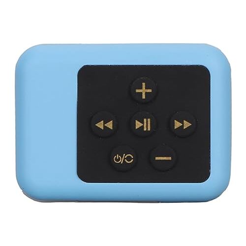 GOWENIC 16GB Waterdichte Mp3-speler, Draagbare Muziekspeler IPX8 Waterdichte Achterclip Mp3-muziekspeler USB-overdracht, voor Zwemmen Sport (BLUE)