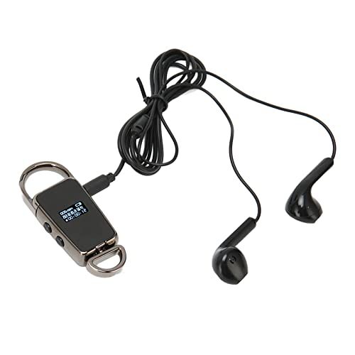 GLOGLOW Spraakrecorder, Spraakgestuurde Recorder MP3-speler HD Ruisonderdrukking Start met één Klik (32GB)