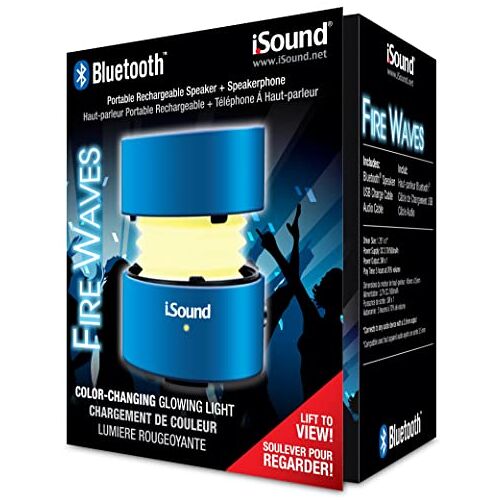 iSound -5315 Fire Waves Bluetooth oplaadbare draagbare luidspreker en luidsprekertelefoon voor iPod zwart