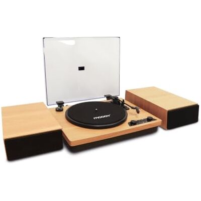 mooov Platenspeler vinyl, Bluetooth, 33/45/78 rpm, 2 luidsprekers, 30 W Bluetooth 5.0, USB MP3, auto-stop uitschakelbaar, tractieriem, adapter 45 rpm inbegrepen, hoofdtelefoonuitgang mooov Platenspeler vinyl, Bluetooth, 33/45/78 rpm, 2 luidsprekers, 30 W Bluetooth 5.0, USB MP3, auto-stop uitschakelbaar, tractieriem, adapter 45 rpm inbegrepen, hoofdtelefoonuitgang
