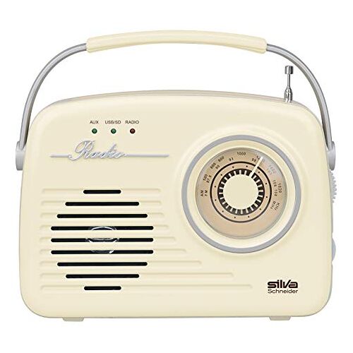 Silva Schneider Mono 1965, kofferradio, net- of batterijvoeding, beige