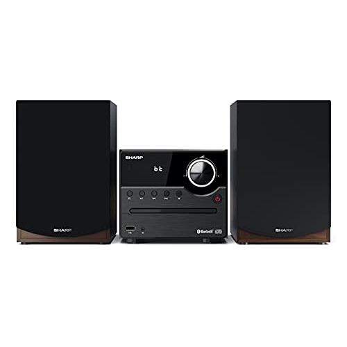 Sharp XLB512BR Mirco geluidssysteem 45W (FM/FM-radio, Bluetooth, USB, CD, MP3), bruin