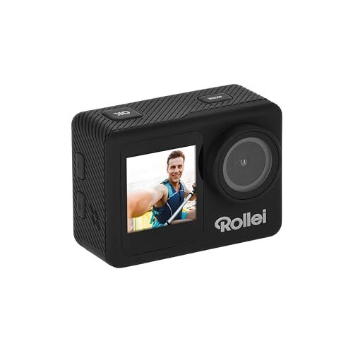 Rollei D2: Ultra-HD actiecamera met 4K video, front- en touch-display, waterdicht tot 30 m, veelzijdige modi en lange batterijduur!