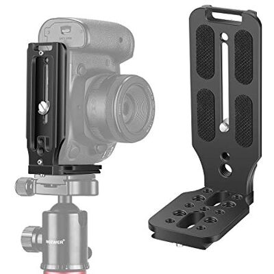 NEEWER L-vorm Quick Shoe QR verticale cameraplaat L-houder met schroef 1/4 inch Arca Swiss compatibel met DJI Osmo Ronin Zhiyun Canon Nikon Sony DSLR camera (zwart) NEEWER L-vorm Quick Shoe QR verticale cameraplaat L-houder met schroef 1/4 inch Arca Swiss compatibel met DJI Osmo Ronin Zhiyun Canon Nikon Sony DSLR camera (zwart)