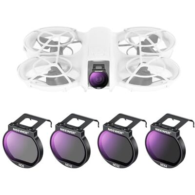 NEEWER ND-filterset voor NEO Drone, 4-pack ND8/ND16/ND32/ND64 drone-accessoires met neutrale dichtheid, slank multicoated HD optisch glas, compatibel met DJI NEO, FL-N28 NEEWER ND-filterset voor NEO Drone, 4-pack ND8/ND16/ND32/ND64 drone-accessoires met neutrale dichtheid, slank multicoated HD optisch glas, compatibel met DJI NEO, FL-N28