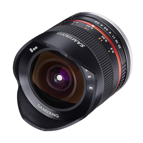 SAMYANG Fisheye II APS-C Sony E, 8/2,8 objectief, handmatige focus, supergroothoeklens, voor Sony A7C II A7C R