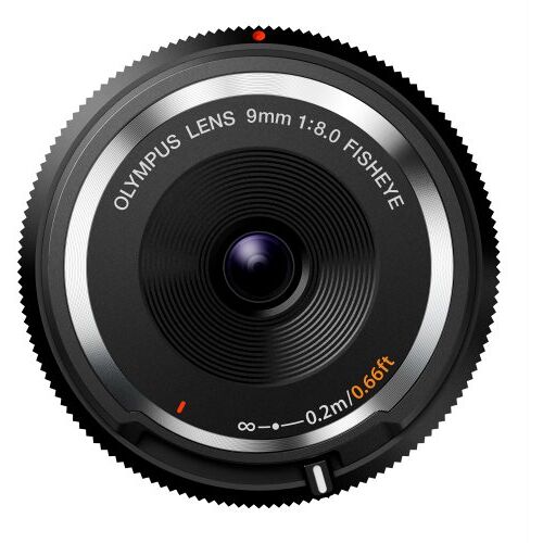 Olympus Body Cap Lens, 9 Mm 1:8.0 Fisheye, Zwart