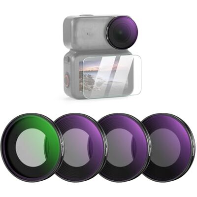 NEEWER ND-filterset compatibel met DJI Osmo Nano (ND8/16/32/CPL), schroefbare actiecameralens, neutrale dichtheidsfilter, meerlaagse optische glasaccessoires met schermbeschermer, 4 verpakkingen Schroefbare actiecameralens, filter met neutrale dichtheid NEEWER ND-filterset compatibel met DJI Osmo Nano (ND8/16/32/CPL), schroefbare actiecameralens, neutrale dichtheidsfilter, meerlaagse optische glasaccessoires met schermbeschermer, 4 verpakkingen Schroefbare actiecameralens, filter met neutrale dichtheid