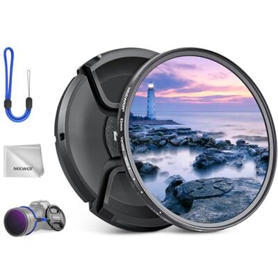 NEEWER 82 mm ND2-32 (1-5 stops) Variabel ND-filter met lensdop, reinigingsdoek, nauwkeurige neutrale dichtheidsaanpassing, meervoudig gecoat optisch glas, camerafotografie-accessoires NEEWER 82 mm ND2-32 (1-5 stops) Variabel ND-filter met lensdop, reinigingsdoek, nauwkeurige neutrale dichtheidsaanpassing, meervoudig gecoat optisch glas, camerafotografie-accessoires