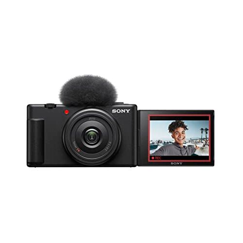 Sony vlogcamera ZV-1F   Digitale camera (kantelbaar scherm, 4K video, slow motion, vlogfuncties) — Zwart