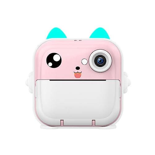 KICHI 32G Geheugen Kinderen Mini Camera HD Digitale Fotografie Camera Instant Print Camera voor Meisje Roze