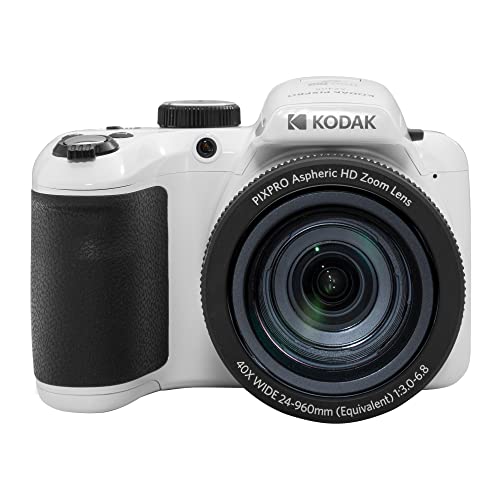 Kodak PIXPRO Astro Zoom AZ405-WH 20MP digitale camera met 40X optische zoom 24mm groothoek 1080P Full HD-video en 3" LCD (wit)