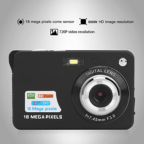 Aeun 32 GB Digitale Camerakaart 18 MP Digitale Camera-geheugenkaart, voor Fotografie Kinderen Studenten Tieners (BLACK)