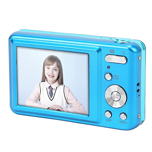 Bewinner 48MP Mini Digitale Camera, 2,7 Inch 8x Optische Zoom Vlogcamera Videocamera, Lcd-scherm, Selfiecamera voor Kinderen met Opbergtas voor Studenten, Kinderen, Tieners Geschenken(Blauw)