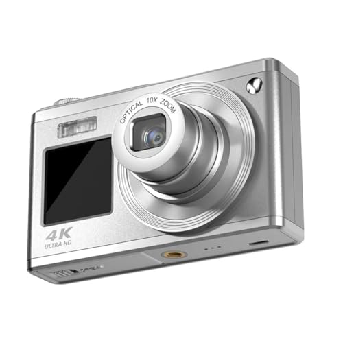 Kliplinc 1 STKS 4K optische zoom CCD digitale camera fotocamera camera 64 miljoen pixels zilver