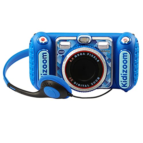 VTech Kidizoom Duo DX digitale camera voor kinderen, blauw (3480-520022)