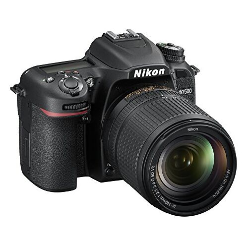 Nikon D7500 Digitale spiegelreflexcamera, 20,9 megapixel, SD-8 GB 200 x Premium Lexar, Kit VR AF-S 18/140, zwart