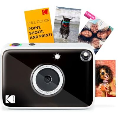 Kodak Printomatic+ Direct-Print Digitale Camera 10MP met RGB LED, print kleurenfoto’s op Zink 2x3” fotopapier – Zwart Kodak Printomatic+ Direct-Print Digitale Camera 10MP met RGB LED, print kleurenfoto’s op Zink 2x3” fotopapier – Zwart