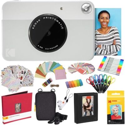 Kodak Printomatic - Grijs - Zink Papier 20 vellen - Instantcamera Kodak Printomatic - Grijs - Zink Papier 20 vellen - Instantcamera