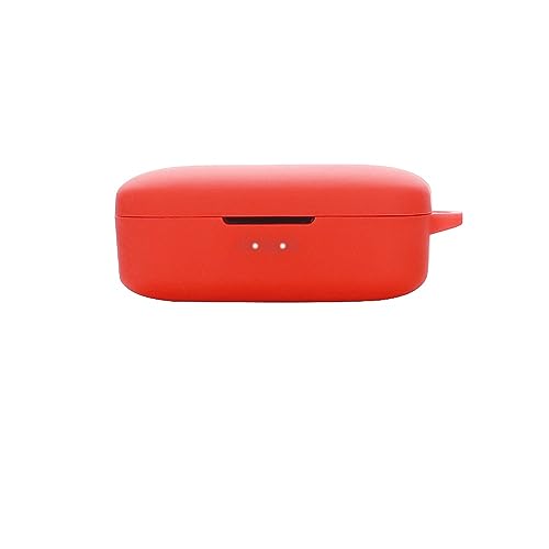 FTRONGRT Bluetooth oortelefoon hoesje voor QCY T5, schokbestendige siliconen bluetooth oortelefoon hoesje compatibel QCY T5 Bluetooth oortelefoon.rood