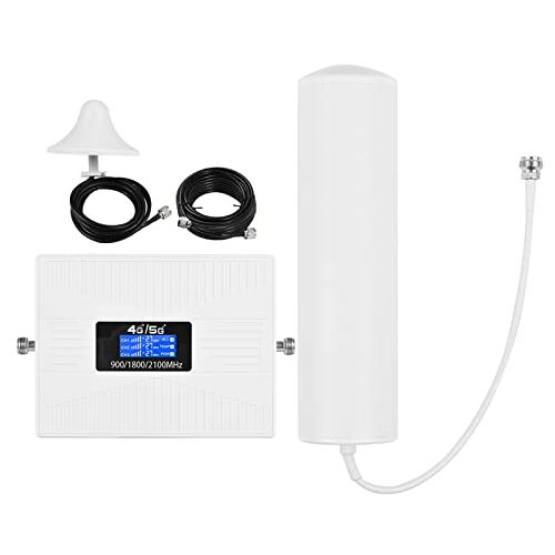 Irfora Signaalversterkerkit, telefoonsignaalversterker, mobiele signaalversterker, repeater, drievoudige band, signaalversterker met antenne