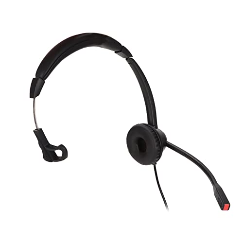 Annadue Telefoon Headset Handsfree Callcenter Ruisonderdrukkende Bedrade Binaural Headset Hoofdtelefoon voor Office Call Center