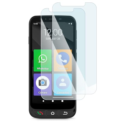 KARYLAX Flexibele displaybeschermfolie van glas, hardheid 9H, krasbestendig, compatibel met Swissvoice G50 telefoon (2 stuks)