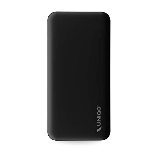 SBS UNIQO Powerbank 20.000 mAh op voor Android smartphones en iPhone 15/14/13 en eerder; snel opladen met 2 USB-poorten, 8 keer opladen van de smartphone, 4 status-leds, incl. oplaadkabel