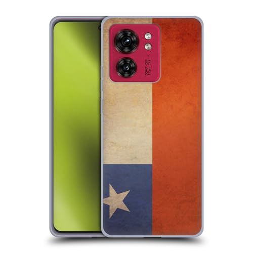 Head Case Designs Chili Chileense Vintage Vlaggen Set 3 Soft Gel Case Hoesje compatibel met Motorola Moto Edge 40