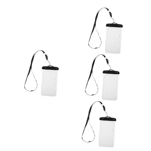 BESTonZON 4 Stuks waterdichte tas voor mobiele telefoon droge tas voor mobiele telefoons telefoon houder standaard voor mobiele telefoons mobiele telefoon tas telefoon waterdichte tas pvc