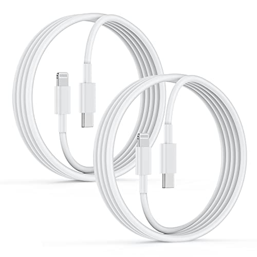 Cionum USB C naar Lightning-kabel, 2 m, 2 stuks, Apple MFi-gecertificeerd, iPhone-oplaadkabel, originele snellaadkabel, USB C voor iPhone 14/13/12/11 Pro Max/Pro/XR/XS/X/SE/8Plus