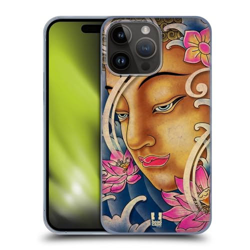 Head Case Designs Gautama Boeddha Hard Back Case Hoesje compatibel met Apple iPhone 15 Pro Max