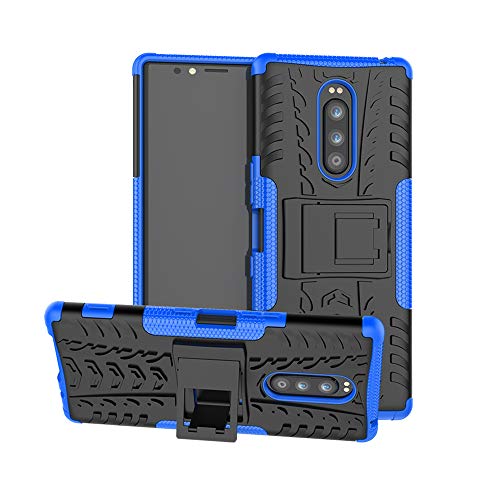 Custodia ® stevige smartphone hoes met kickstand bescherming voor Huawei P Smart 2019, Huawei P Smart 2019, blauw