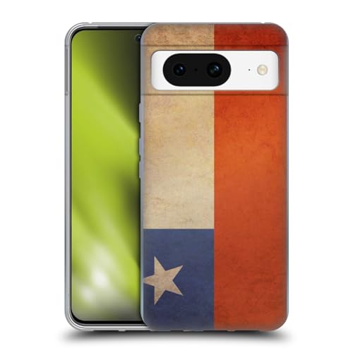 Head Case Designs Chili Chileense Vintage Vlaggen Set 3 Soft Gel Case Hoesje compatibel met Google Pixel 8