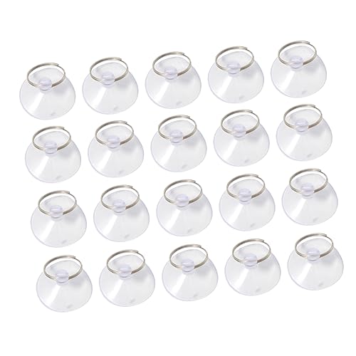 jojofuny 30 Stuks transparante zuignap scherm zuignappen aquarium zuignappen clips zuignappen voor scherm zuignappen voor glas ring zuignap telefoon zuignappen mobiele telefoon sukkel