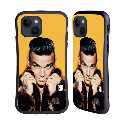 Head Case Designs Officieel Gelicentieerd Robbie Williams Bontjas Kalender Hybrid Behuizing compatibel met Apple iPhone 15