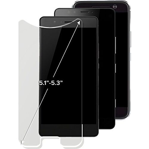 The Kase Paris displaybescherming van gehard glas voor smartphone 5,1-5,3 inch
