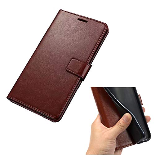 YZKJSZ Portemonneehoes voor consumenten mobiele Verve Connect (6,1 inch), flip PU elegante retro lederen hoes met creditcard hoes voor consumenten mobiele Verve Connect (6,1 inch) GZ1 bruin