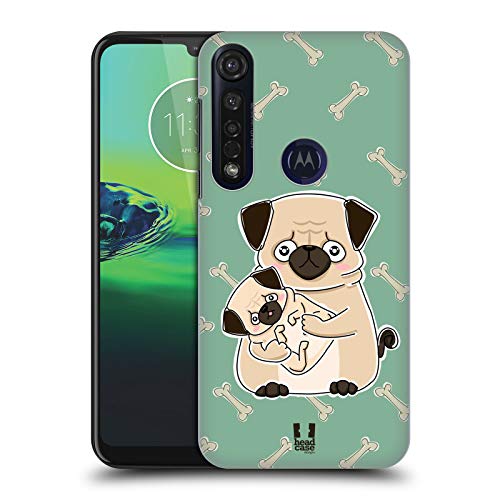 Head Case Designs Moppen Dier met nakomelingen Hard Back Case Hoesje compatibel met Motorola Moto G8 Plus