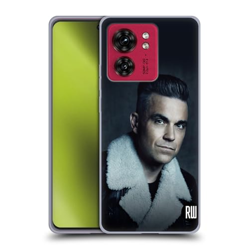 Head Case Designs Officieel Gelicentieerd Robbie Williams Lederen Jas Kalender Soft Gel Case Hoesje compatibel met Motorola Moto Edge 40