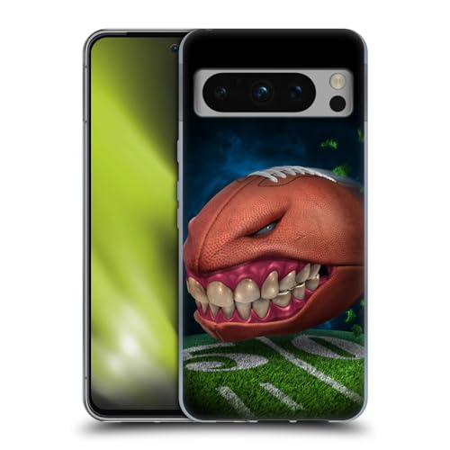 Head Case Designs Officieel Gelicentieerd Tom Wood Voetbal Monsters Soft Gel Case Hoesje compatibel met Google Pixel 8 Pro