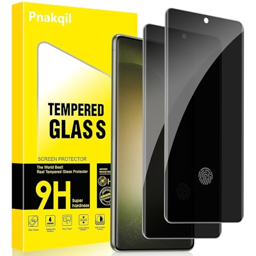 Pnakqil Privacy Screenprotector voor Samsung Galaxy S23 Ultra, privacy, anti-spy, 9H hardheid, privacy, anti-spy, anti-spy, beschermfolie voor privacy, anti-spy, beschermfolie voor privacy