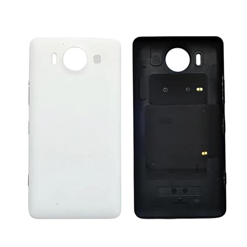 Generic SHOWGOOD voor Nokia Lumia 950 Batterij Cover Achterkant Case met NFC+Zijknoppen voor Nokia Lumia 950 Telefoon Batterij Achterkant (Wit)