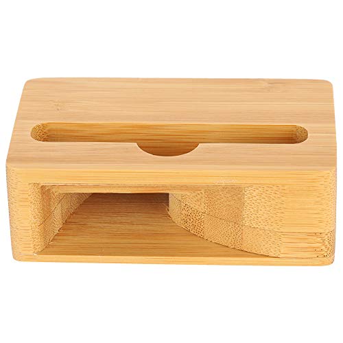 Ozgkee Houten Luidsprekerversterker Houten Telefoongeluid Luidsprekerversterker Houder Bureau Dock Docking Telefoonaccessoire