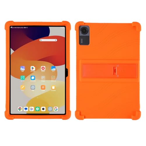 YZKJSZ Platte hoes voor TCL NXTPAPER 11 cover, zachte mobiele telefoon platte hoes TPU mobiele telefoon siliconen hoes shell case beschermende platte hoes voor TCL NXTPAPER 11 (11,0 ") oranje