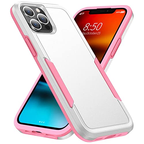 DRXVE Voor iPhone 11 12 13 Pro Max Xs XR X SE 2020 8 7 6 Plus Case Heavy Duty Hard PC TPU Bumper Beschermende achterkant, wit, roze, Voor iPhone 13