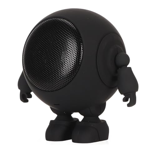 BROLEO Draagbare -luidspreker, Robotluidspreker, Krachtige Bas, HD-oproepen, BT 5.0, Ingebouwde Microfoon voor Feestjes (BLACK)